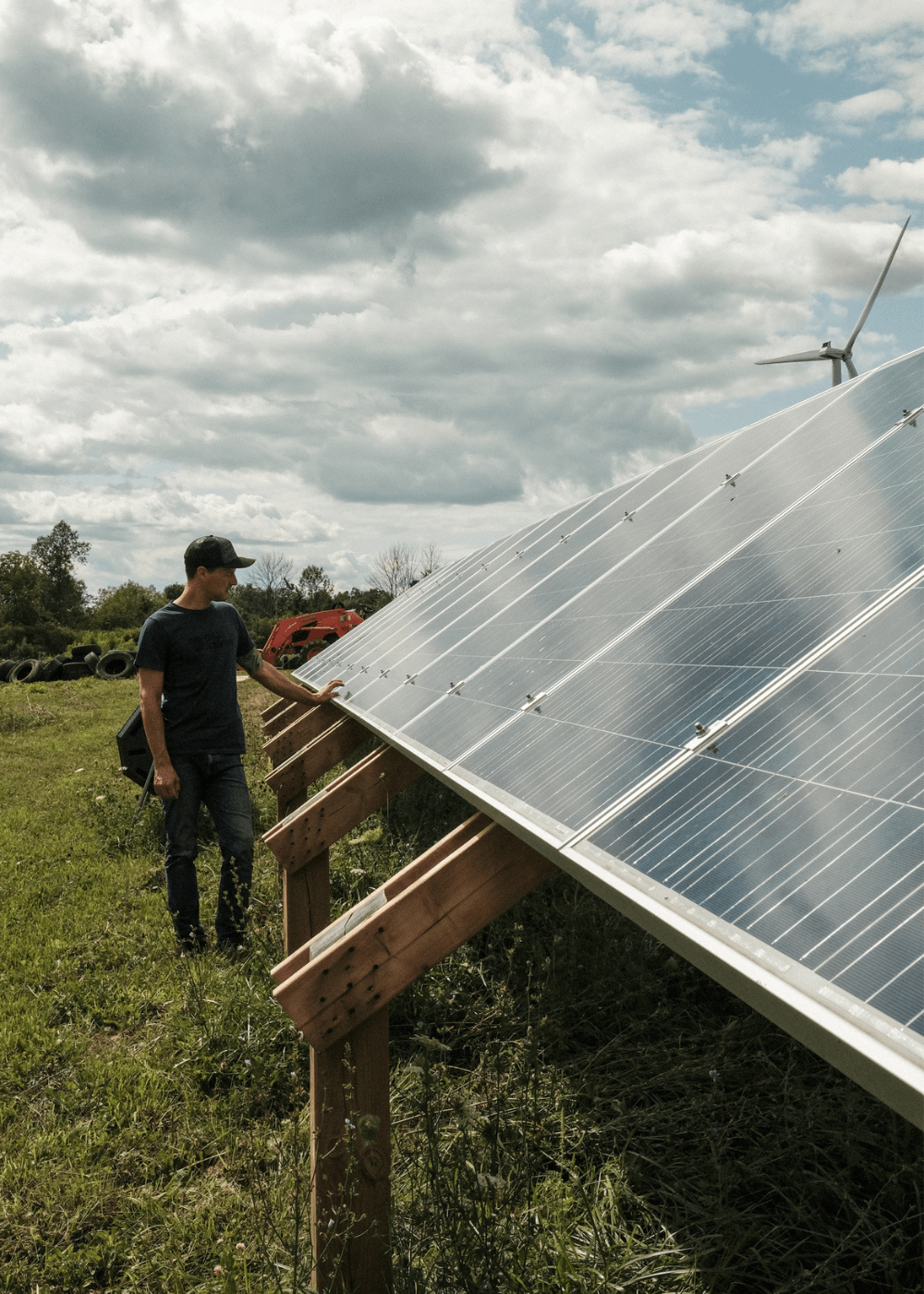 Maison off grid panneaux solaires